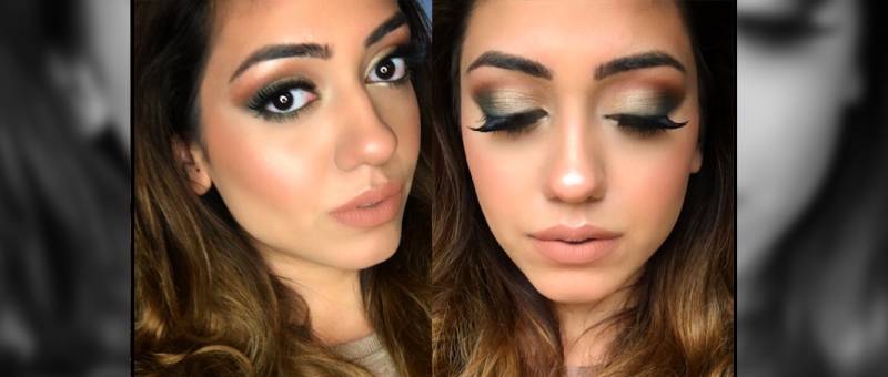 Get The look This Eid: Green and Gold Smokey Eyes