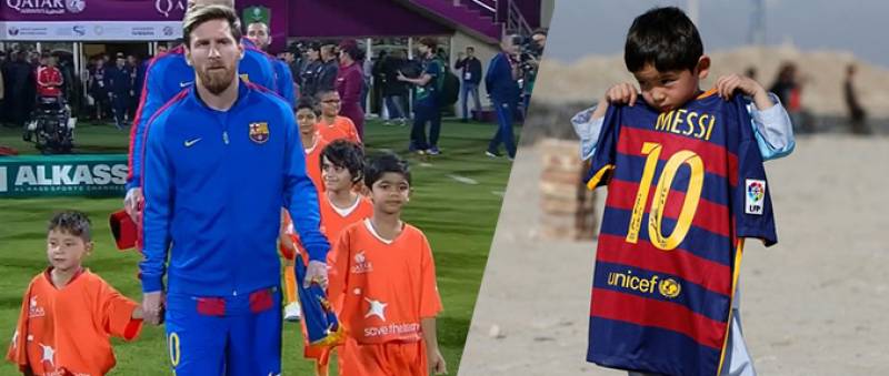 Afghan Boy Who Had A Plastic Bag Messi Shirt Meets His Idol