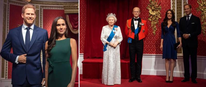 Madame Tussauds Removes Prince Harry And Meghan Markle's Wax Figures From Royal Family Display