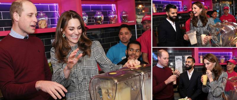 The Duke and Duchess of Cambridge Enjoy Making Kulfi Milkshakes In Bradford