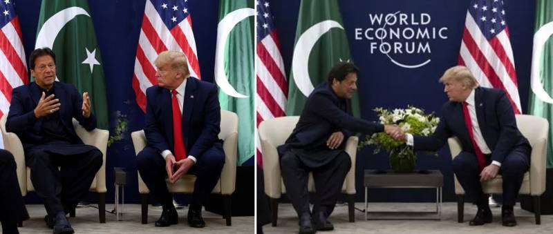 Donald Trump Meets Prime Minister Imran Khan in Davos, Switzerland