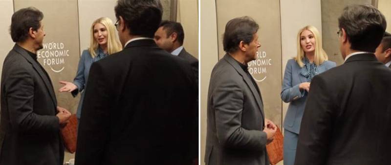 Prime Minister Imran Khan Meets Ivanka Trump In Davos