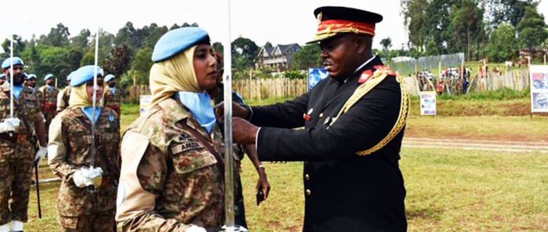 Pakistan's First All-Female Peacekeeping Team Awarded UN Medal