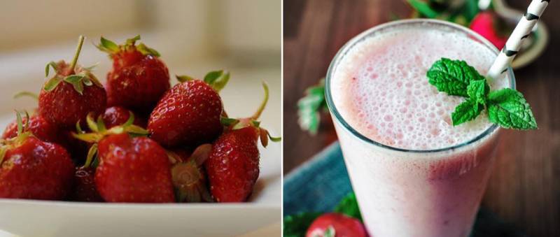 Strawberry Lassi For Iftar