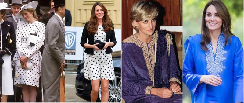 20 Times The Duchess Of Cambridge Channeled Princess Diana’s Style
