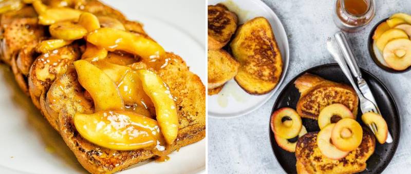 Your Weekend Breakfast: French Toast With Caramelised Apple Slices