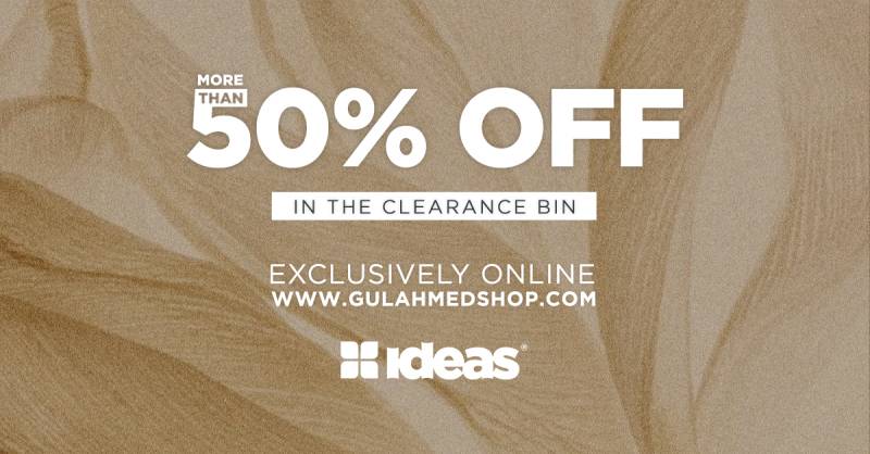 EMBRACE THE SPIRIT OF SHOPPING WITH IDEAS GRAND CLEARANCE - SHOP MORE THAN 50% OFF