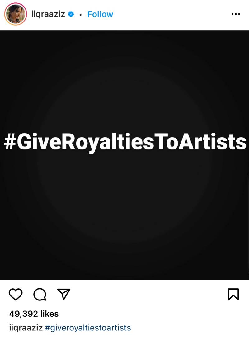 PAKISTANI CELEBRITIES LAUNCH ‘GIVE ROYALTIES TO ARTISTS CAMPAIGN’
