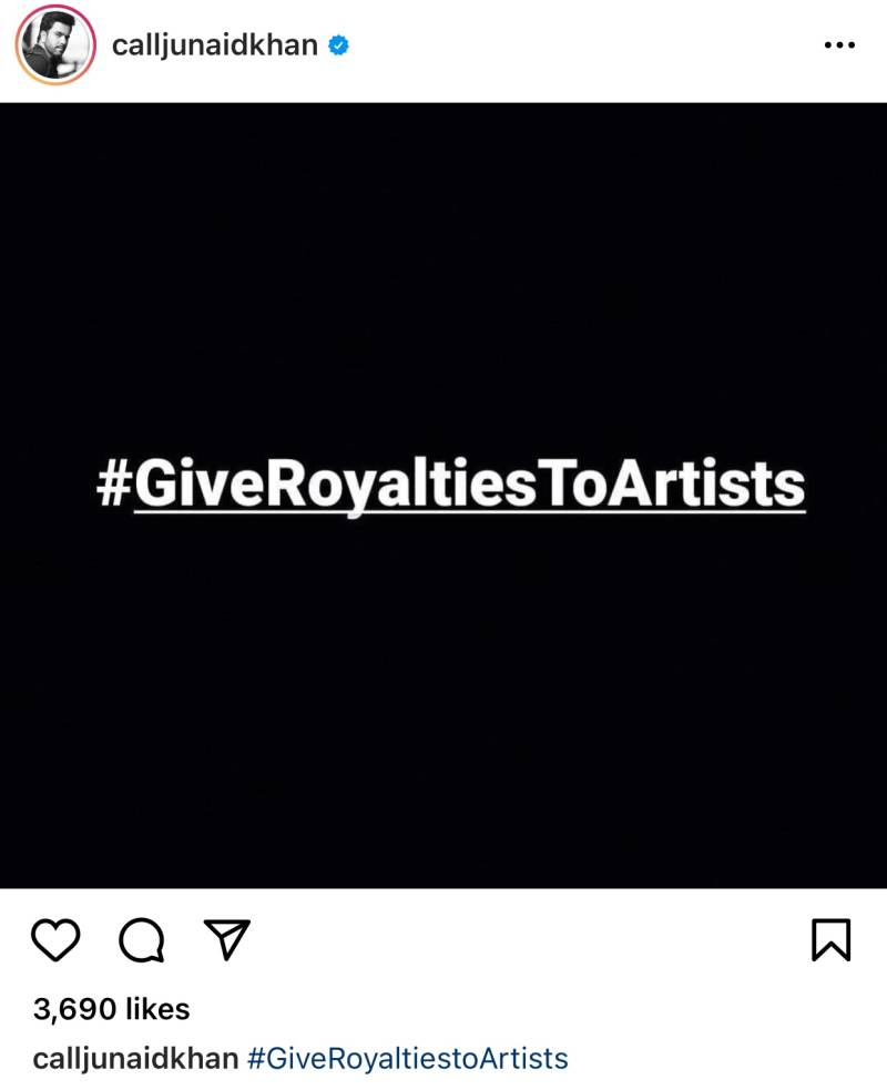 PAKISTANI CELEBRITIES LAUNCH ‘GIVE ROYALTIES TO ARTISTS CAMPAIGN’