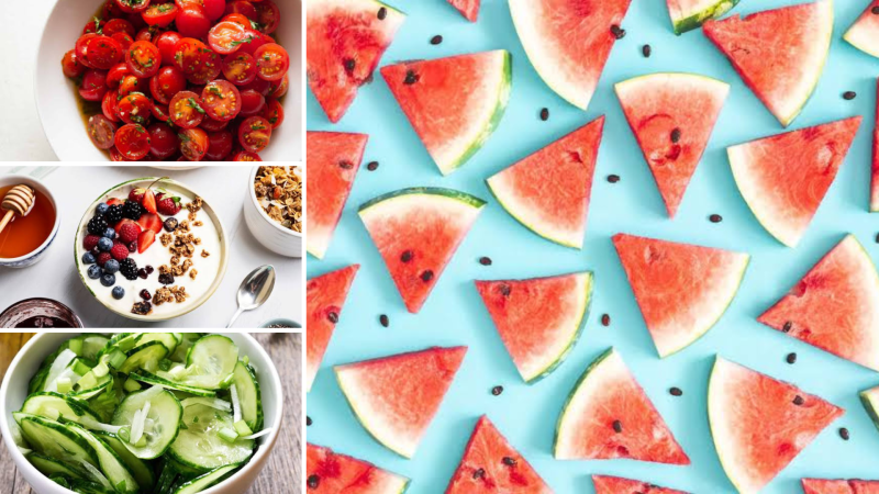 KEEP YOURSELF HYDRATED WITH THESE COOLING SNACKS