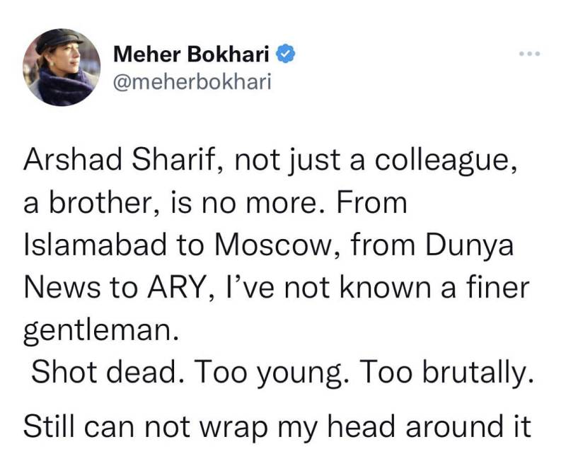 Nation heartbroken over the demise of Arshad sharif