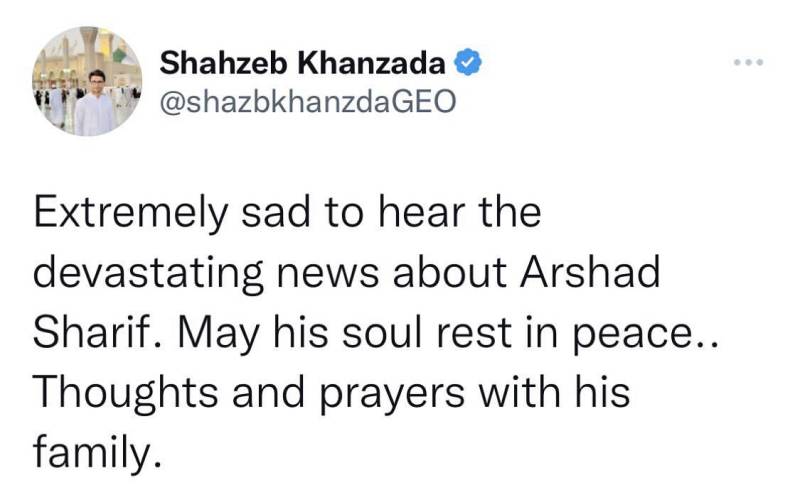 Nation heartbroken over the demise of Arshad sharif