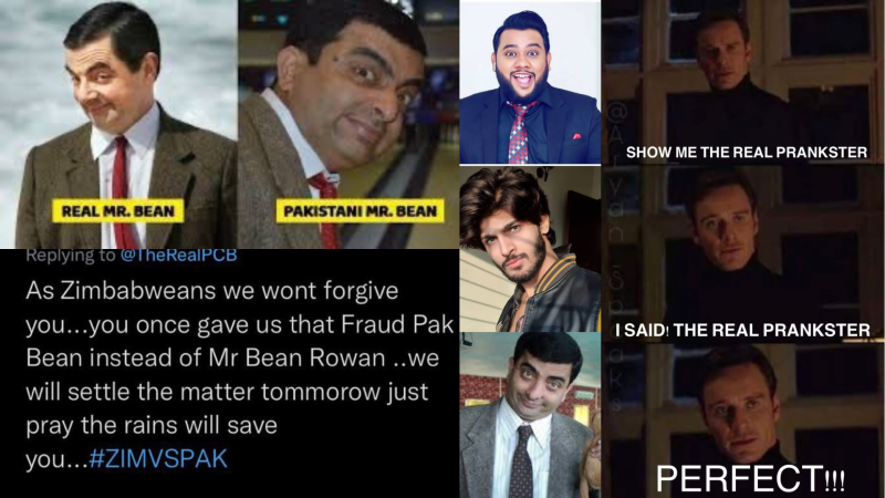 Fake Mr. Bean Caused a Social Media War between Zimbabwe-Pakistan in T20 World Cup