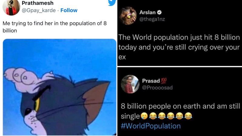 8 billion people in the world and … 