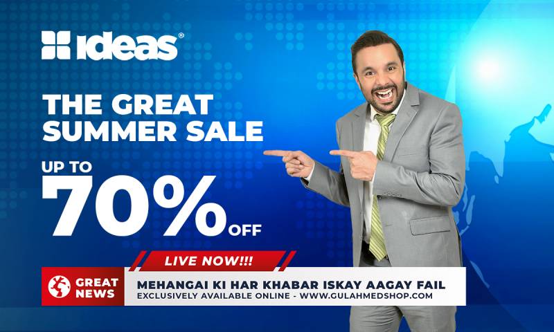 Great News! Massive Discounts Announced by Ideas as The Great Summer Sale Goes Live Exclusively Online at Up To 70% Off