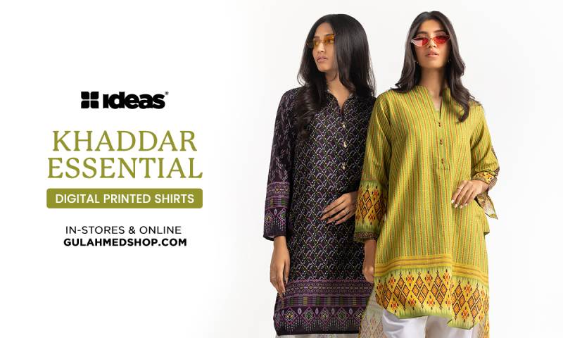 Digital Printed and Embroidered Khaddar Suits by Ideas