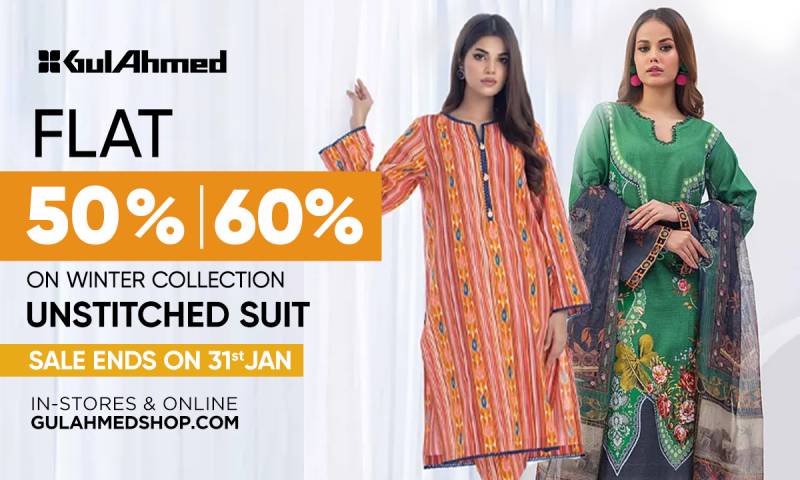 Embrace Winter Elegance with GulAhmed Khaddar Unstitched Suits