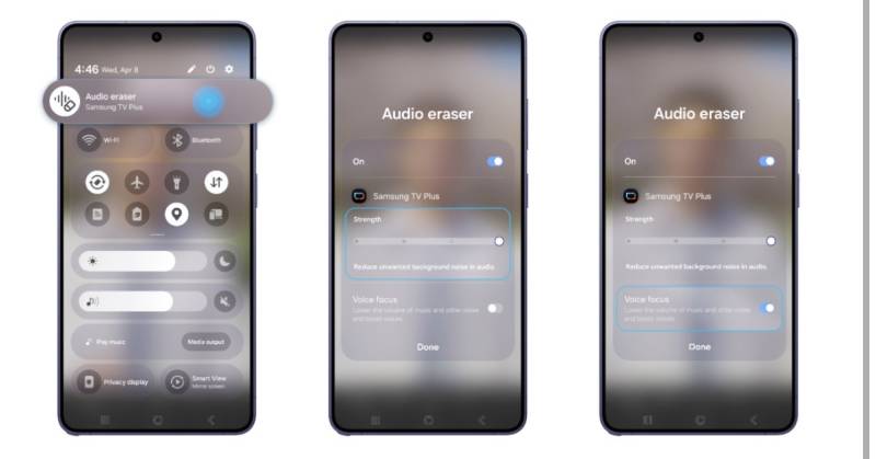 Faster, In Real-Time, Enhanced ‘Audio Eraser’ With the Galaxy S26 Series 