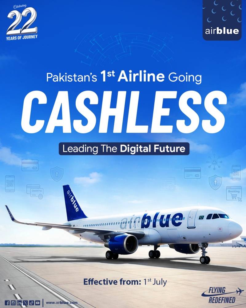 Airblue Celebrates 22 Years of Operation and Launches Pakistan’s First Fully Cashless Airline