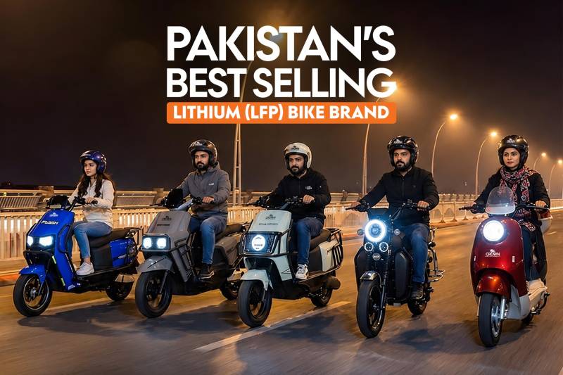 Crown Electric Mobility: Pakistan's Best Selling Lithium (LFP) Electric Bike Brand